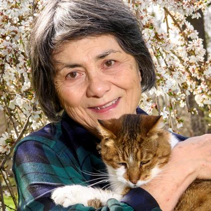 Judy Liu Ramsey and a cat