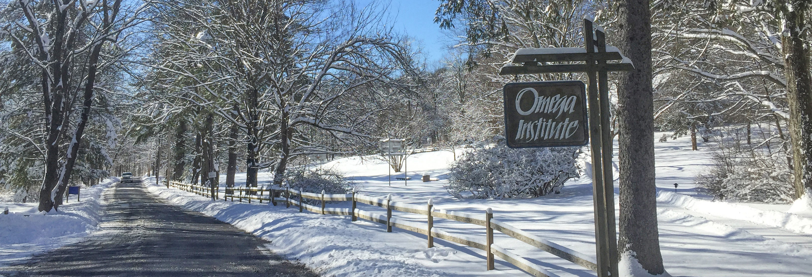 Omega campus in the winter