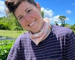 Rica Bryan is the farm team manager and a worker/owner at Rock Steady Farm.