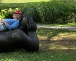Joy Brown - Recliner with Head in Hands