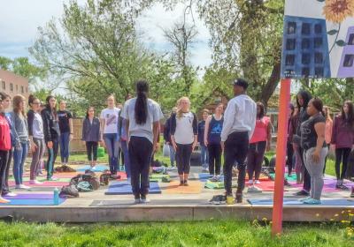 Outdoor yoga