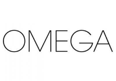 Omega only logo, Black & White