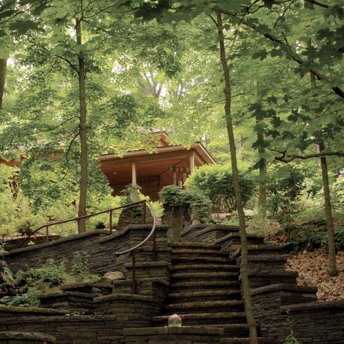 Stairway leading to the Sanctuary
