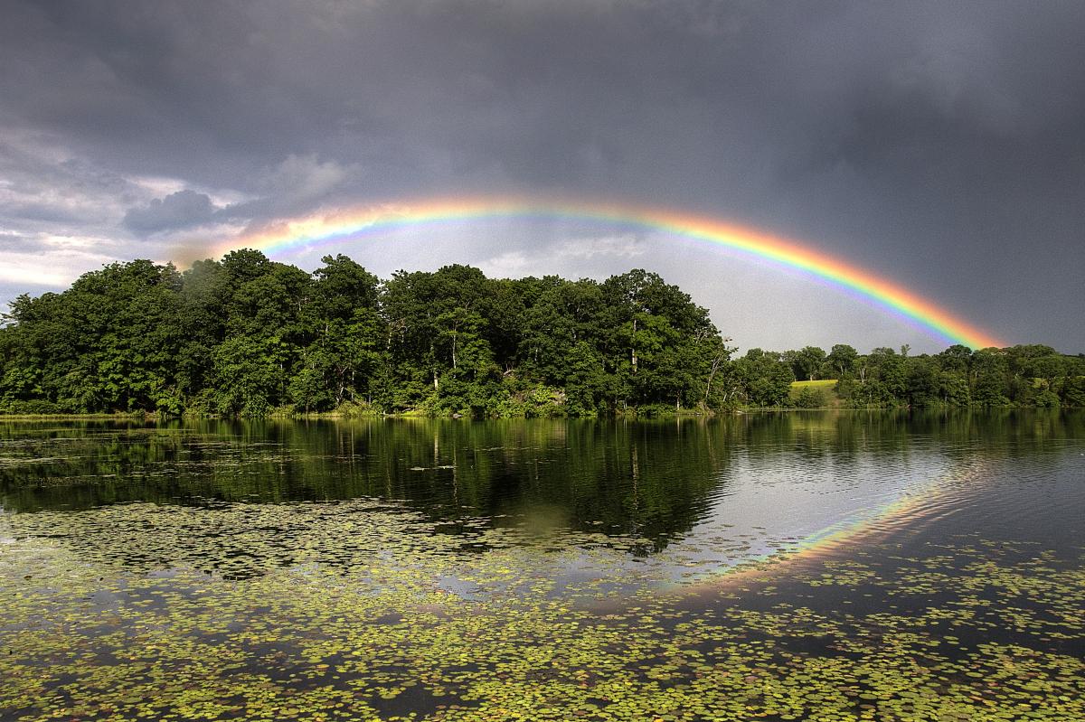 Rainbow over Long Lake