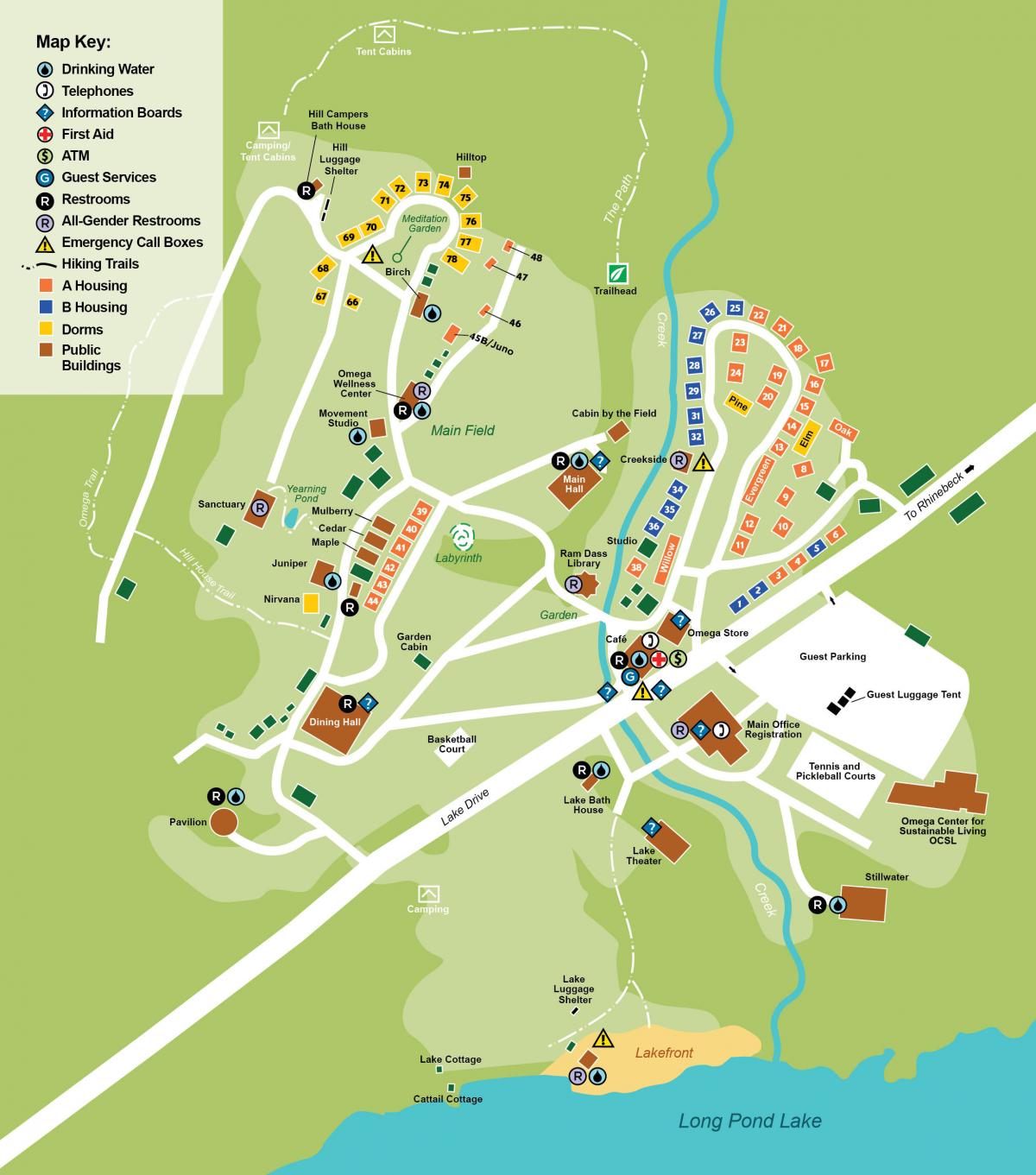 Omega Campus Map 2024