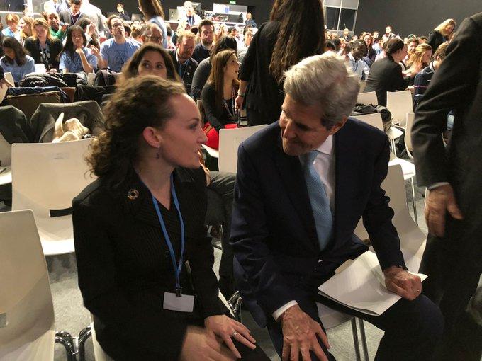 Laura Weiland with John Kerry