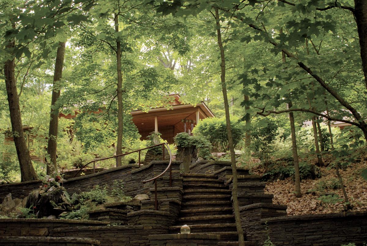 Stairway leading to the Sanctuary