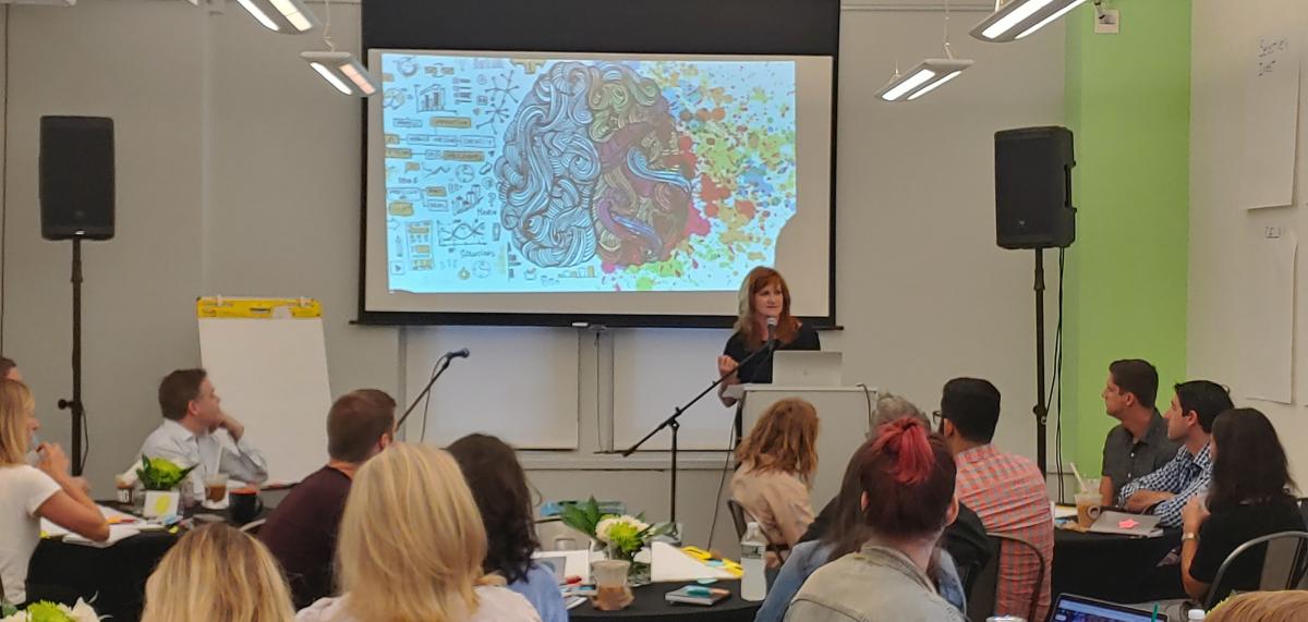 Tevis Rose Trower leading a workshop