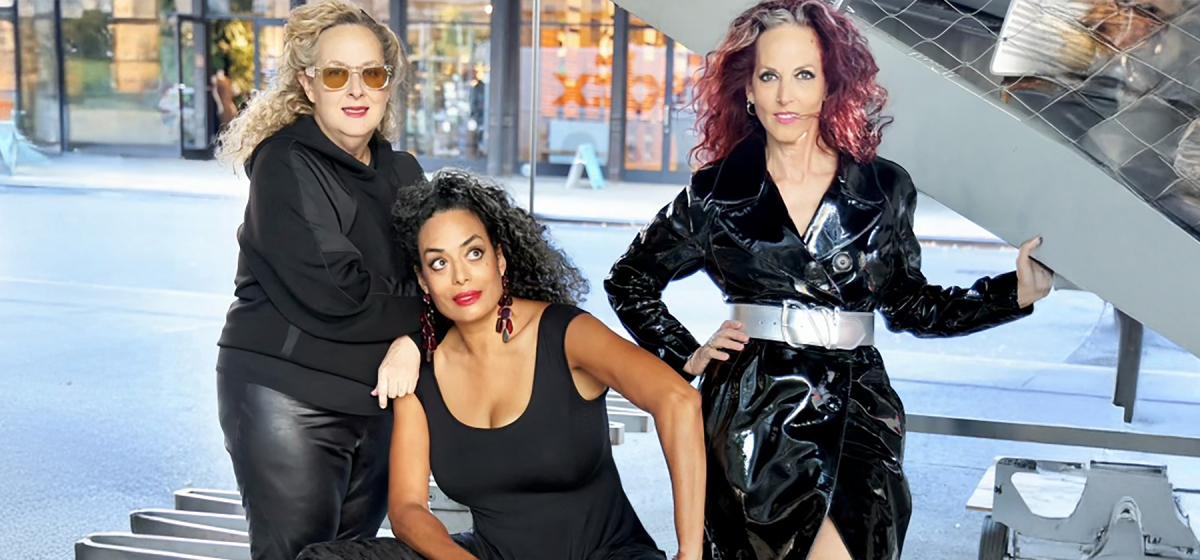 Musical group BETTY posing outdoors