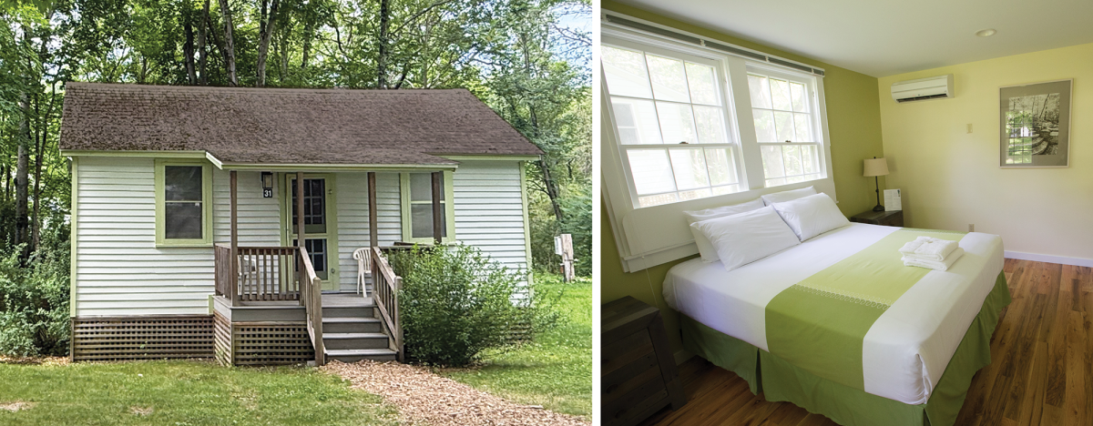 Residency cabin, exterior and interior