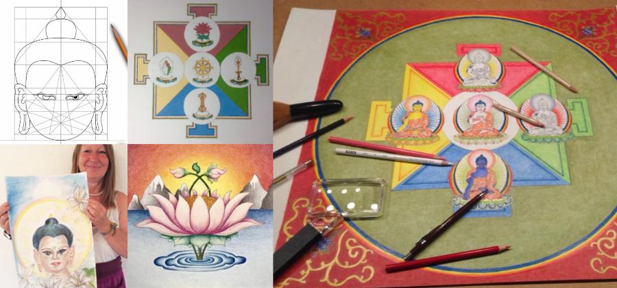 Collage of artwork by Carmen Mensink