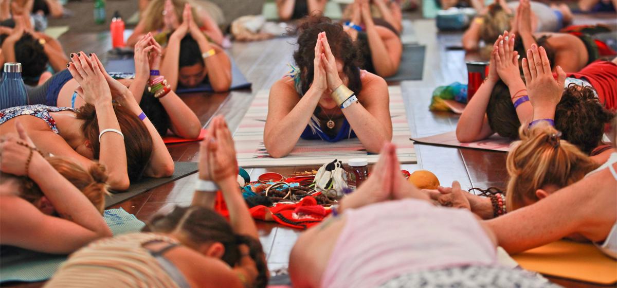 Group of people at a Chakra Radiance Yoga Retreat