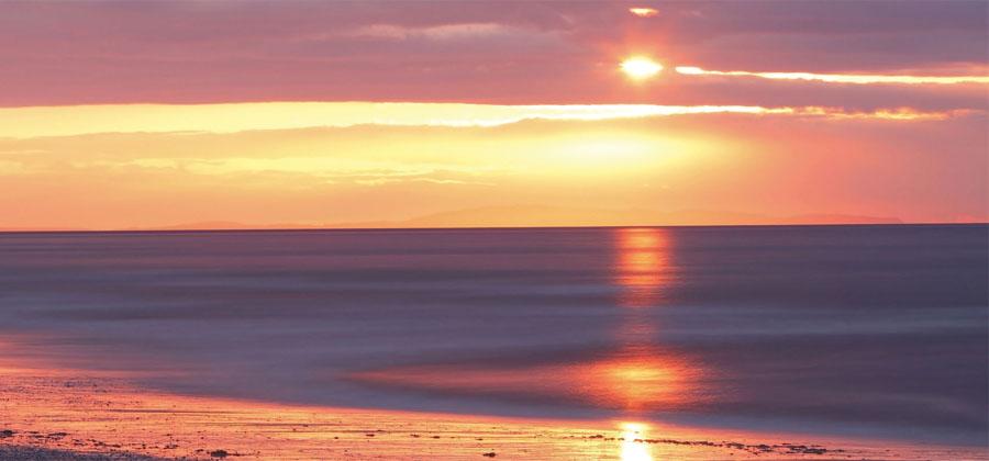 Sunset on a beach