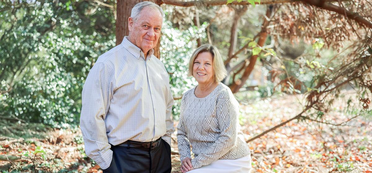 Haydn and Terry Hasty in the woods