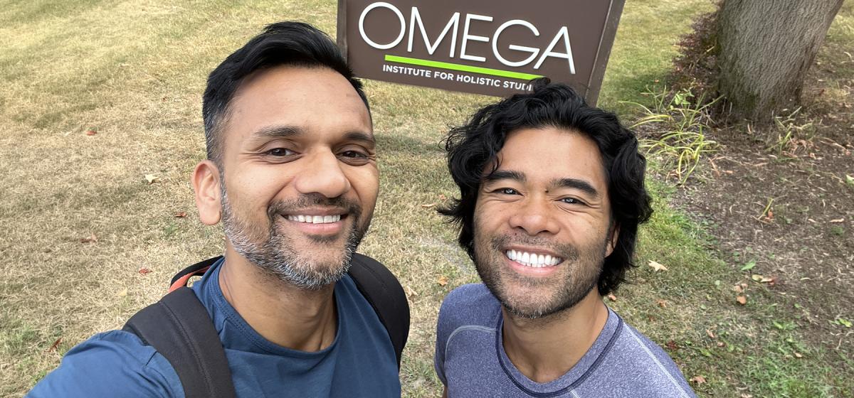 Anu Gupta and Justin Senense at Omega