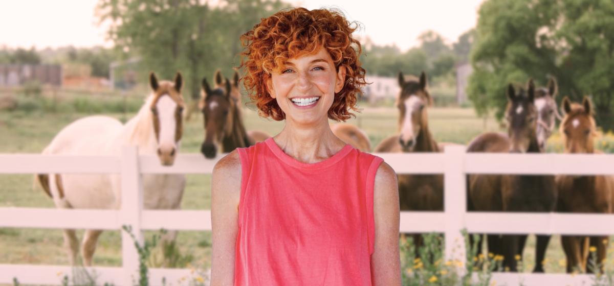 Danielle MacKinnon with horses