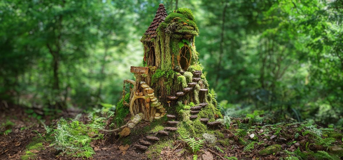 Faerie house in the woods