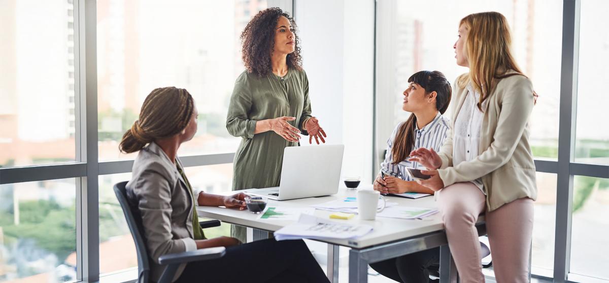 Group of women leaders at the office