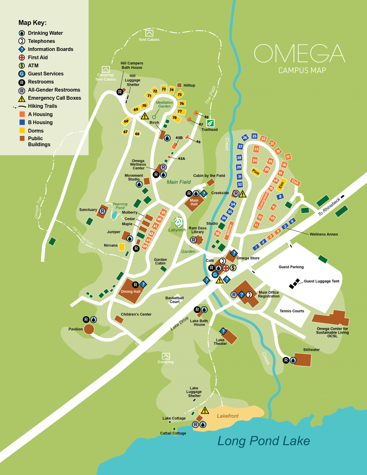 Omega campus map