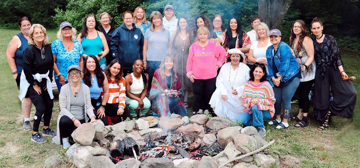 Group of women at Soul Retreat self-love workshop