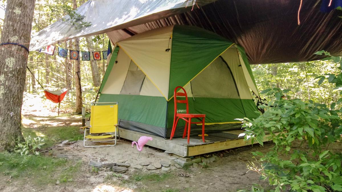 Example of tent housing