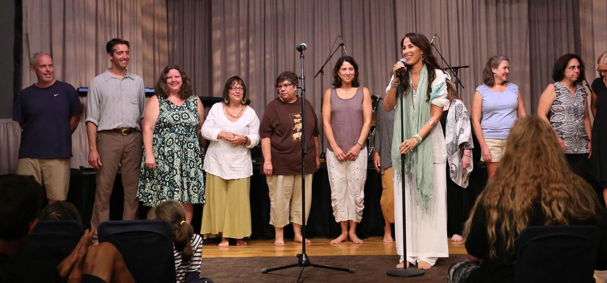 Maggie Wheeler at Omega at a previous workshop