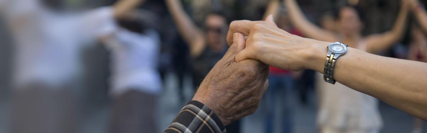 Creative outdoor dance showing human connection and self-expression.